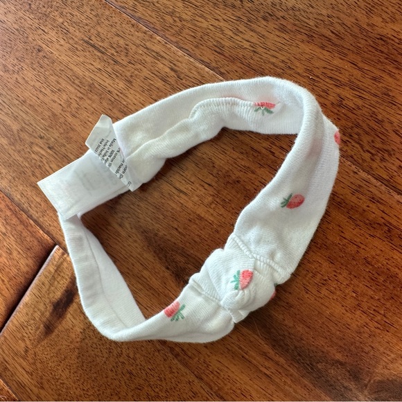 Carter's White Headband with Strawberry Design - Picture 2 of 4